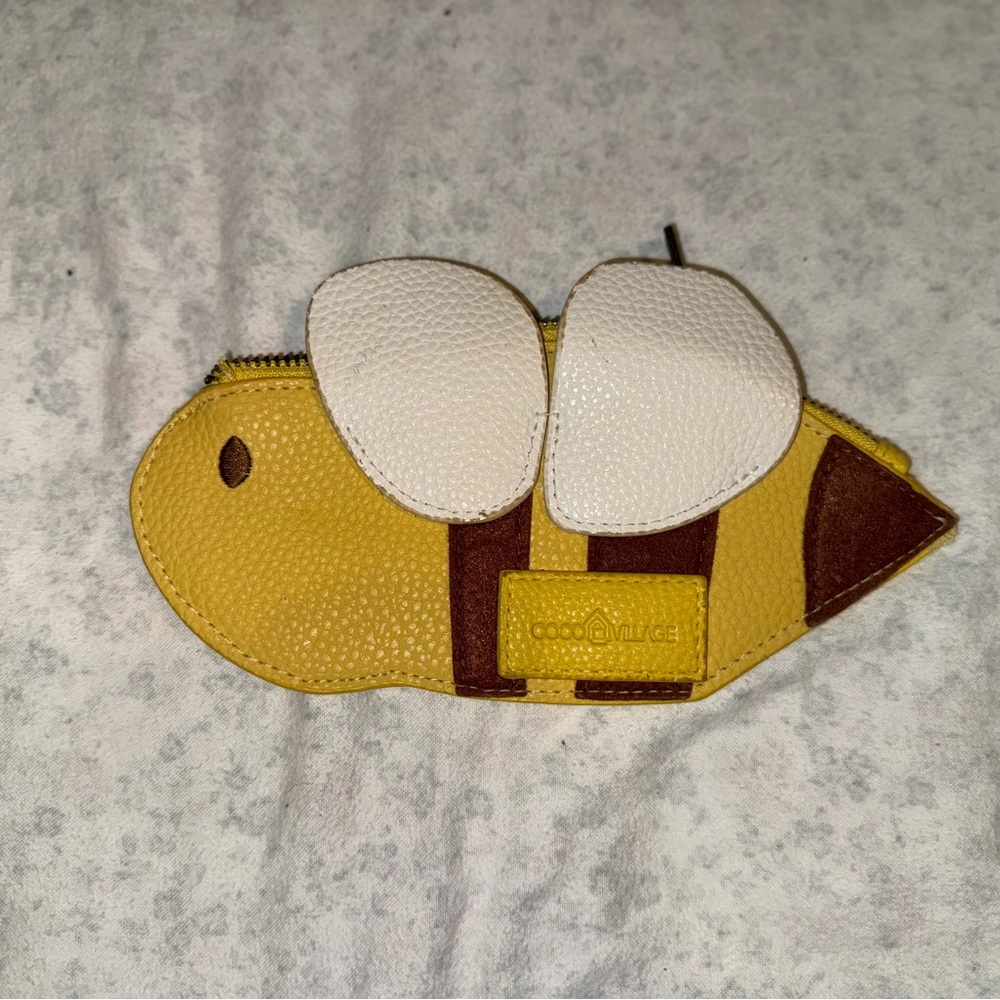 Yellow and Brown Bee Wallet